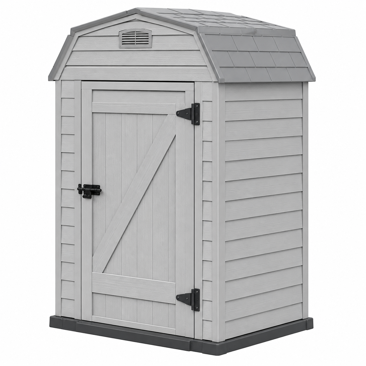 Supershedsupply Resin Storage Shed with Mansard Roof, 5x4 ft Curved-Top Storage Building Supershedsupply Resin Storage Shed with Mansard Roof, 5x4 ft Curved-Top Storage Building - Image 1